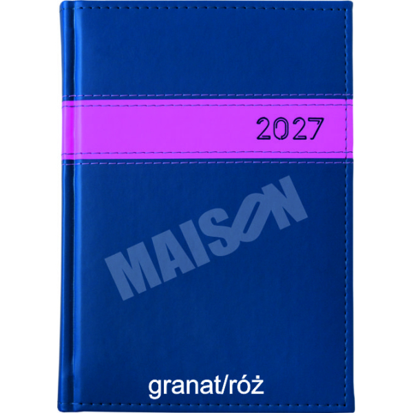 Kalendarz Pasek poziomy dzienny A5 2027 z grawerem